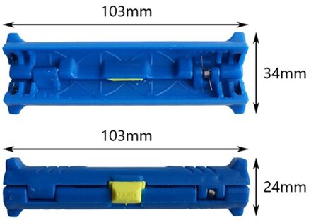 Multifunctionele Elektrische Draad Stripper Pen Rotary Coaxiale Draad Cord Cutter Pen Strippen Machine Tang Tool Voor Kabel Puller blauw