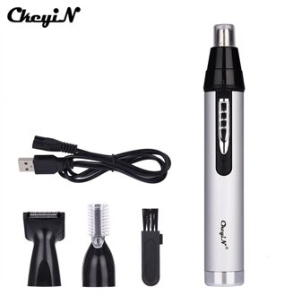 Multifunctionele Elektrische Neus Tondeuse Usb Opladen Tondeuse Set Oplaadbare Neus Oor Bakkebaarden Wenkbrauw Haar Scheren Kit