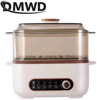 Multifunctionele Elektrische Verwarming Eieren Voedsel Stoomboot Maaltijd Koken Heater Warmer Pap Rijstkoker Pot Soep Stoofpot Multicooker