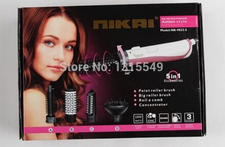 Multifunctionele Föhn Borstel Automatische Roterende Borstel Ionische Haar Borstel Droger Styler Kam Föhn 220 V EU Plug EU met packing doos