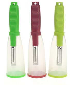 Multifunctionele Fruit Dunschiller Rvs Cutter Dunschiller Met Vuilnisbak Wortel Rasp Keuken Gadgets Groente Gereedschap