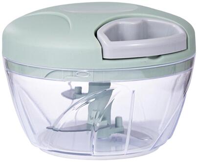 Multifunctionele Fruit Groente Chopper Mixer Shredder Handmatige Vleesmolen Moer Rasp Keuken Gadgets Gereedschap Levert 3 Blades groen