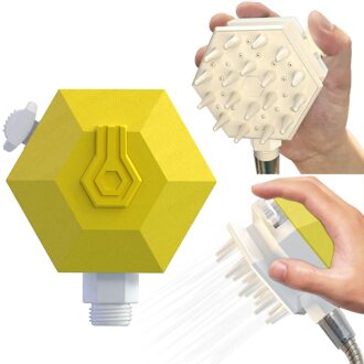 Multifunctionele Geïntegreerde Douchekop Bad Borstel Huisdier Douche Borstel pruim