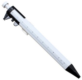Multifunctionele Gel Inkt Pen Schuifmaat Roller Ball Pen Briefpapier Balpen Balpen 0.5Mm zwart-blauw core