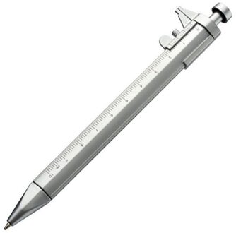Multifunctionele Gel Inkt Pen Schuifmaat Roller Ball Pen Briefpapier Balpen Praktische Draagbare Balpen 0.5Mm