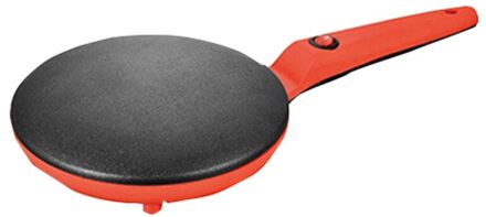 Multifunctionele Gietijzeren Pot Huishoudelijke Ontbijt Elektrische Koekenpan Rood