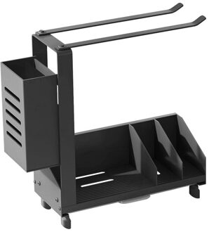 Multifunctionele Gootsteen Afvoer Rek Opbergrek Antislip Rag Spons Houder Organizer Afvoer Opslag Beugel Met Lekbak 03