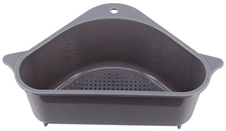 Multifunctionele Gootsteen Mand Fruit Groente Wassen Kom Spons Afvoer Rack Multifunctionele Keuken Woonaccessoires grijs