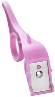 Multifunctionele Groente Fruit Dunschiller Vinger Ring Continu Schrapen Huid Gereedschappen Apple Dunschiller Home Kitchen Gadgets Accessoires roze