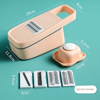 Multifunctionele Groentesnijder Keuken Huishoudelijke Groenten Slicer Cutter Radijs En Aardappel Rasp Donker Kaki