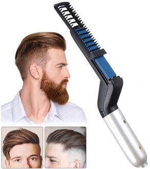 Multifunctionele Haar Kam Borstel Baard Stijltang Rechtzetten Elektrische Baard Rechttrekken Kam Voor Mannen