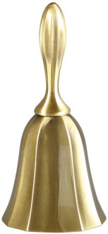 Multifunctionele Hand Bell Call Bell Muziekinstrument Voor Home School Kerk Restaurants bronzen nee patroon