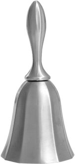 Multifunctionele Hand Bell Call Bell Muziekinstrument Voor Home School Kerk Restaurants zilver nee patroon