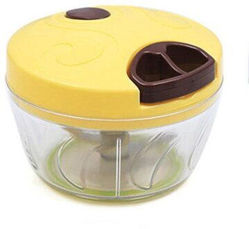 Multifunctionele Hand Held Plantaardige Shredder Slicer Cutter Handleiding Snijmachines Voedsel Chopper Keuken Gereedschap Keuken geel