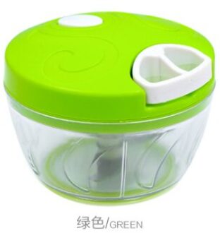 Multifunctionele Hand Held Plantaardige Shredder Slicer Cutter Krachtige Handmatige Trekken Voedsel Chopper licht groen