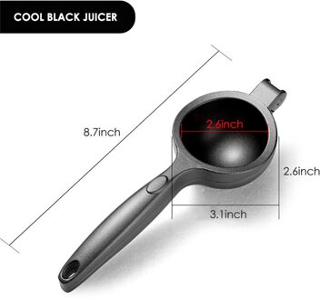 Multifunctionele Handleiding Citroen Juicer Citruspers Druk Citrus Persmachine Roestvrij Staal Fruit Juicer Keuken Accessoires zwart