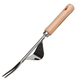 Multifunctionele Handleiding Houten Handvat Rvs Tuin Wieder Hand Wieden Removal Cutter Paardebloem Puller Gereedschap