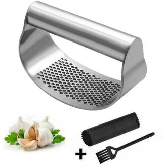 Multifunctionele Handleiding Knoflookpers Gebogen Knoflook Slijpen Persen Knoflook Staal Tool Gadgets Koken Slicer Choppe Q7U3 Z5Z8 1 reeks