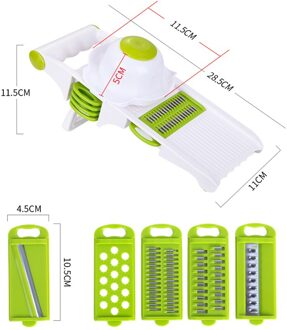 Multifunctionele Handmatige Snijmachine Drain Kom Groenten Cutters Keuken Gadgets Chopper Rasp Met Roterende Afvoer Mand WF1104 B
