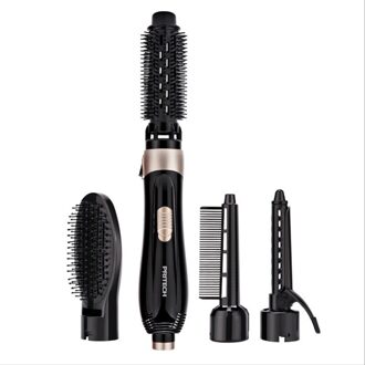 Multifunctionele Hete Lucht Kam Vier In Een Negatieve Ionen Droog Nat Dual Purpose Haardroger Stijltang Curling Bar eu stekker