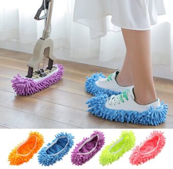 Multifunctionele Home Dust Cleaner Mop Rag Slippers Schoenen Cover Soft Afneembare Wasbare Vloer Schoon Slippers Voor Vrouw Mannen