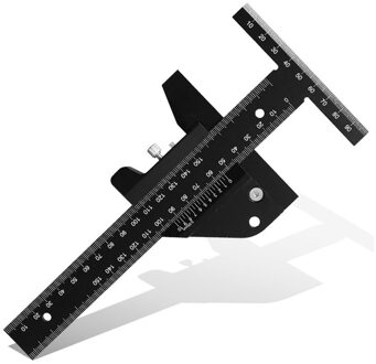 Multifunctionele Houtbewerking Scriber Gauge Aluminium Staal Meten Markering Framing Ruler Tool Voor Timmerwerk Gereedschap Kit Set