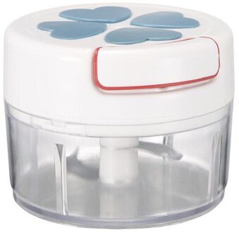 Multifunctionele Huishoudelijke Handleiding Groente Knoflook Gehakt Chopper Hand Pull Spiraal Eten Slicer Ui Processor Silcer Shredder Blauw