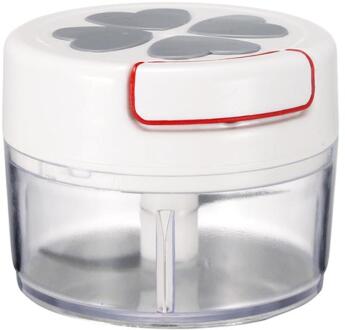 Multifunctionele Huishoudelijke Handleiding Groente Knoflook Gehakt Chopper Hand Pull Spiraal Eten Slicer Ui Processor Silcer Shredder Grijs