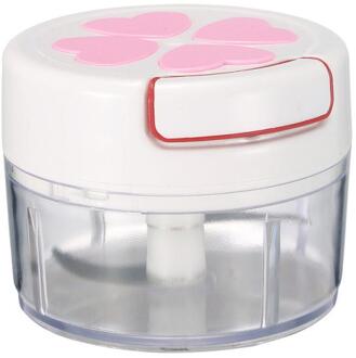 Multifunctionele Huishoudelijke Handleiding Groente Knoflook Gehakt Chopper Hand Pull Spiraal Eten Slicer Ui Processor Silcer Shredder Roze