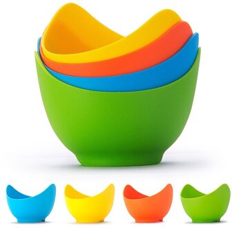 Multifunctionele Huishoudelijke Siliconen Ei Stroper Pocheren Pods Eieren Kom Ringen Cooker Boiler Bakken Cup 01 4stk