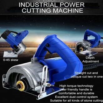 Multifunctionele Huishoudelijke Steken Machine Materiaal Steen Tegel Staal Elektrische Snijmachine Grote Koppel Marmer Machine