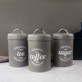 Multifunctionele Ijzer Opslag Flessen Cilindrische Draagbare Verzegelde Pot Thee Koffie Suiker Opslag Potten Huishouden Keuken Organizer Box zwart