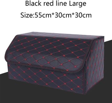 Multifunctionele Inklapbare Kofferbak Organizer Met Deksel Draagbare Auto Opbergdoos Kofferbak Organizer rood L