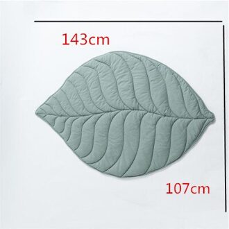 Multifunctionele Katoenen Deken Blad Tapijt Zachte Katoen Vloermat Tapijten Picknick Mat Kinderen Slaapkamer Nursery Tapijt Deken Baby stoppen groen