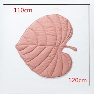 Multifunctionele Katoenen Deken Blad Tapijt Zachte Katoen Vloermat Tapijten Picknick Mat Kinderen Slaapkamer Nursery Tapijt Deken Baby stoppen roze