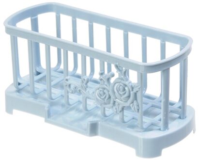 Multifunctionele Keuken Afvoer Rack Plank Zuignap Gootsteen Kom Mand Spons Houder Keuken Badkamer Organizer blauw
