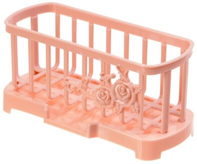 Multifunctionele Keuken Afvoer Rack Plank Zuignap Gootsteen Kom Mand Spons Houder Keuken Badkamer Organizer roze