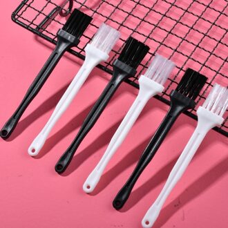 Multifunctionele Keuken Badkamer Deur Venster Groove Reinigingsborstel Groeven Toetsenbord Kleine Borstel Met Stoffer Spleet Borstel wit 5stk