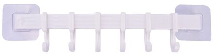 Multifunctionele Keuken Opslag Haak Houder 6 Haken Muur Deur Holder Hanger Rack WT