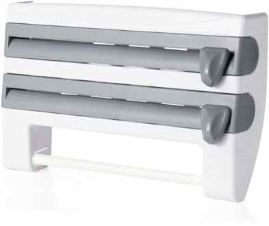 Multifunctionele Keuken Organizer Muur Gemonteerde Tin Folie Opbergrek Conserveermiddel Film Box Dispenser Saus Roll Papier Opbergdoos 1