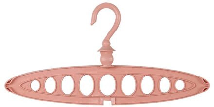 Multifunctionele Kleerhanger Opslag Opvouwbare Rack Organizer Magic 9-Gat Handdoek Haak Kledingrek Drogen Opslag Hangers roze