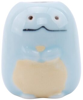 Multifunctionele Leuke Keramische Tandenborstelhouder Badkamer Douche Eenvoudige Tandenborstel Stand Plank Bad Accessoires blauw multifunction