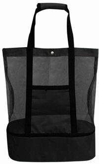 Multifunctionele Lunch Zakken Picknick Strand Voedsel Isolatie Ijs Koeltas Verpakking Organisator Terug Voor Camping zwart