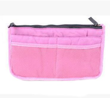 Multifunctionele Make Up Vrouwen Make-Up Organizer Bag Dual Rits Cosmetische Tas Toilettas Reizen Kits Opbergzakken Neceser Roze