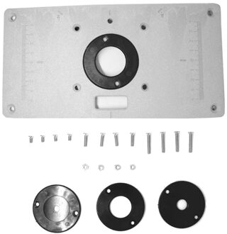 Multifunctionele Metalen Router Tafel Met 4 Ringen Voor Houtbewerking Bankjes Insert Plaat Carpenter Trimmen Machine Flip Chip Board