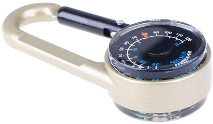 Multifunctionele Mini 3in1 Karabijnhaak Kompas Thermometer Outdoor Camping Wandelen