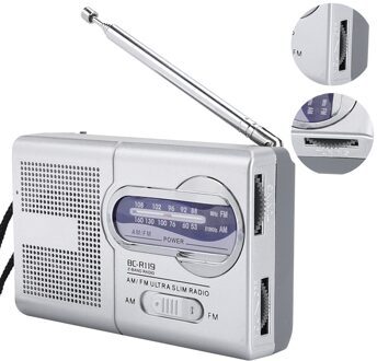 Multifunctionele Mini Pocket Am/Fm BC-R119 Radio Speaker Ontvanger Telescopische Antenne