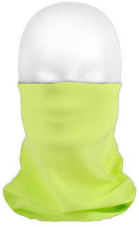 Multifunctionele morf sjaal neon groen unikleur - Voor volwassen - Gezichts bedekkers - Maskers voor mond - Windvangers - Gezichtsmasker
