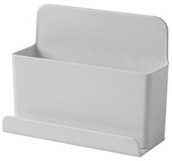 Multifunctionele Muur Gemonteerde Plank Mobiele Telefoon Tv Afstandsbediening Opslag Case Kleine Diversen Afwerking Box Willekeurige Kleur 12x5.2x9.6cm