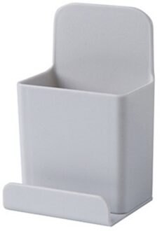 Multifunctionele Muur Gemonteerde Plank Mobiele Telefoon Tv Afstandsbediening Opslag Case Kleine Diversen Afwerking Box Willekeurige Kleur 5.9x5.2x9.6cm